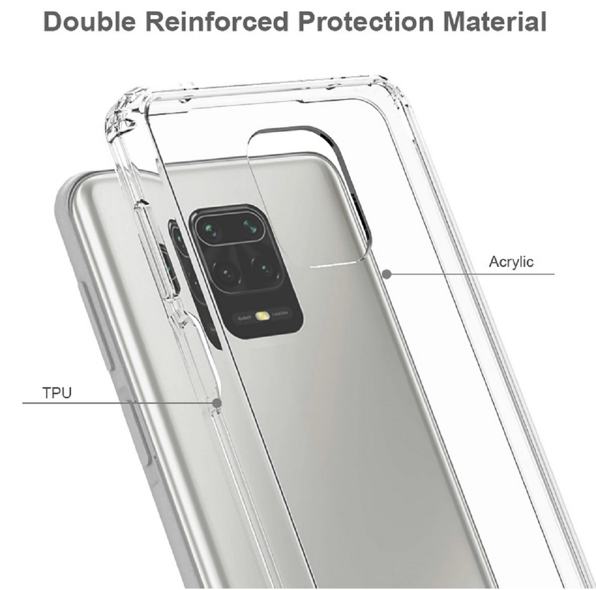 Protectores para celular  para Xiaomi  Redmi Note 9s / 9 Pro NO USAR Transparente